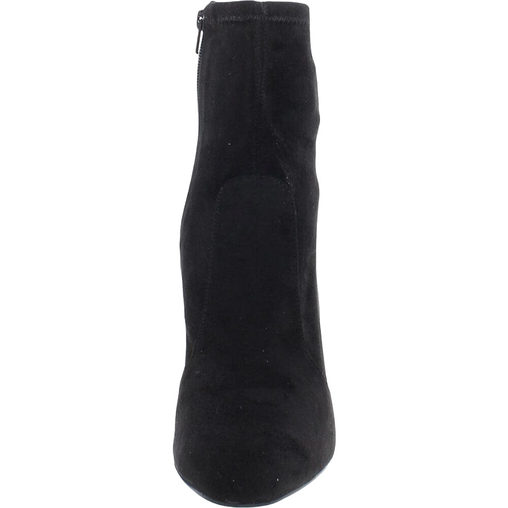 NIB [Steve Madden] Sora High Ankle Block Heel Boots Black Suede Women's Sz 11 - Picture 3 of 14